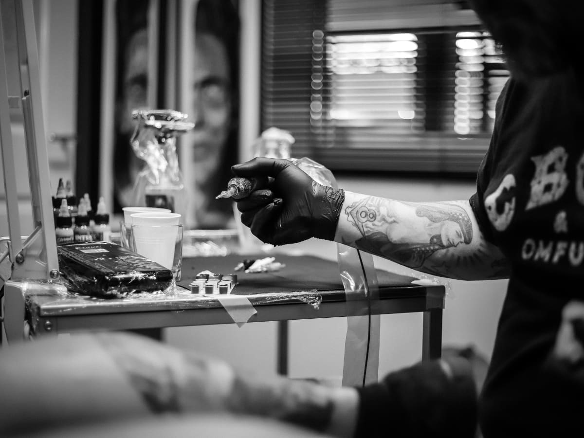 Top 37 Mandalorian Tattoo Ideas  2021 Inspiration Guide  Mandalorian  tattoo Nerdy tattoos Trash polka tattoo designs